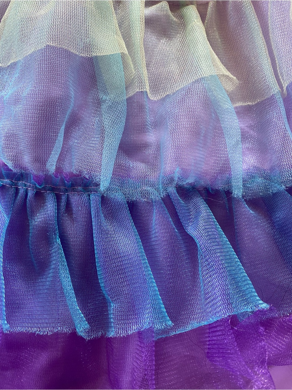 NWOT Halloween Multicolored Tulle Ruffled Kids Skirt Costume Size Medium - Picture 2 of 6
